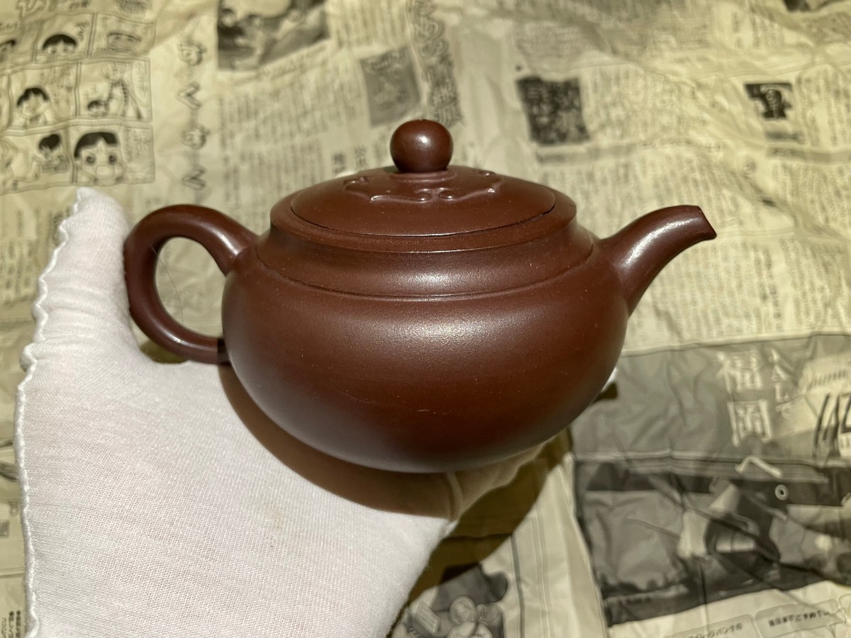 1997年銘 中国茶道具 朱泥　紫砂 急須 壺　時代物　中国美術　骨董品 唐物