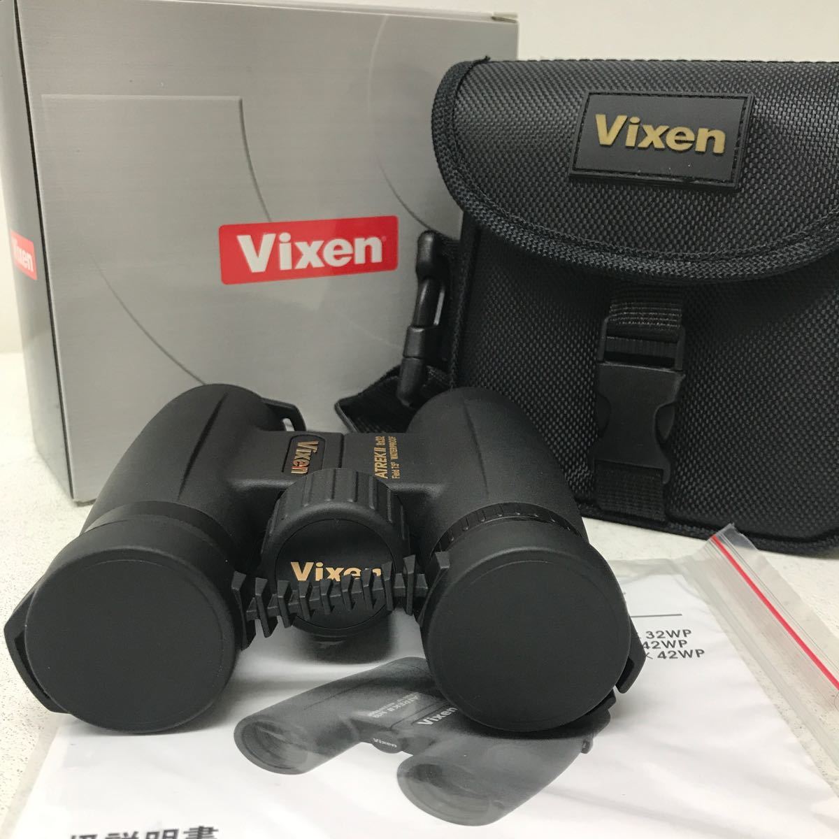 1212P 未使用★Vixen ビクセン ATREK アトレックⅡ HR8×32WP Field 7.5° WATERPROOF 双眼鏡 ケース付き 光学機器 