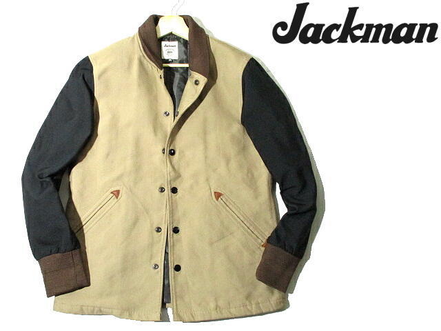 定価31900円■ 即決　美品　ジャックマン　グラウンドジャケット　スタジャン　Jackman　Mサイズ　中綿入り　防寒　日本製　JM8510