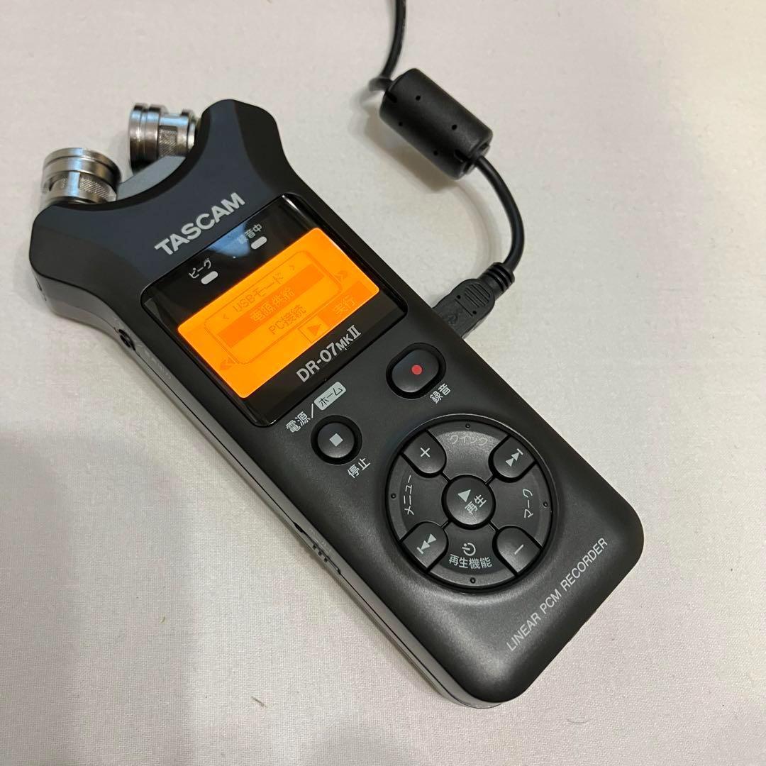 未使用に近い】TASCAM DR-07 MKⅡ ポータブルデジタルレコーダー
