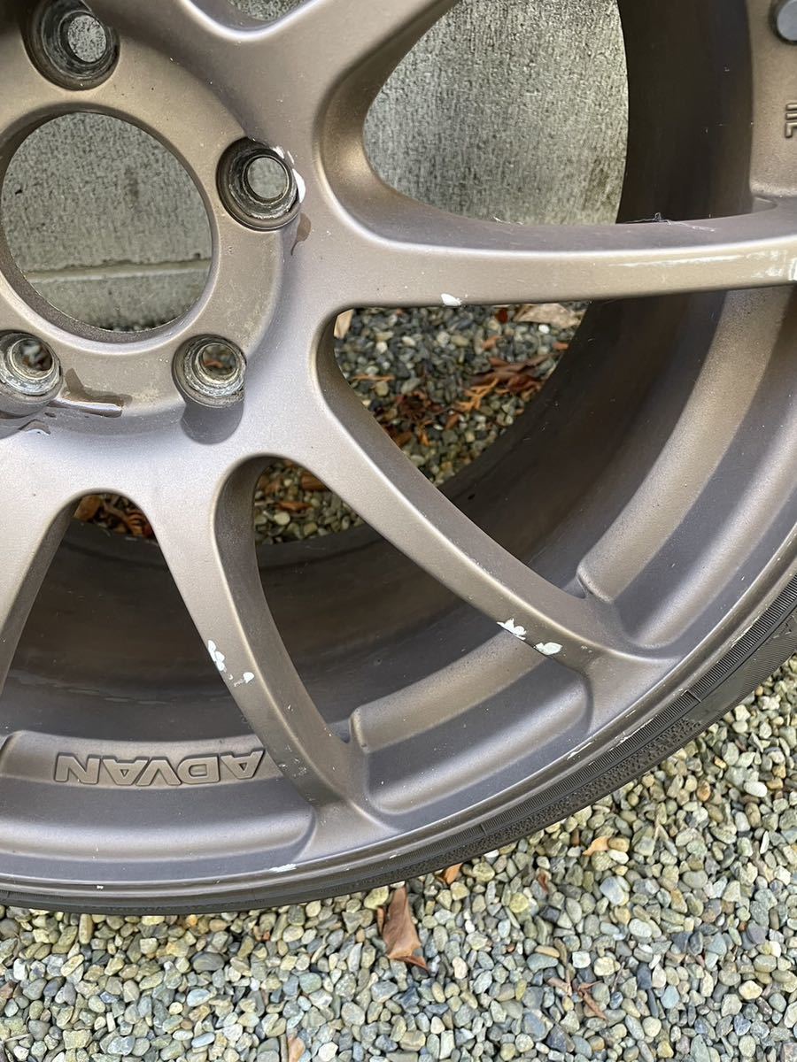 ADVAN Racing RZ アドバンレーシング RZ 18インチ 9J +45 pcd114.3 5穴 4本通し ※自家塗装品 手渡し希望 | ADVAN Racing Ⅲ 20inch／RZ 車用