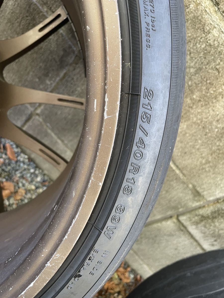 ADVAN Racing RZ アドバンレーシング RZ 18インチ 9J +45 pcd114.3 5穴 4本通し ※自家塗装品 手渡し希望 | ADVAN Racing Ⅲ 20inch／RZ 車用