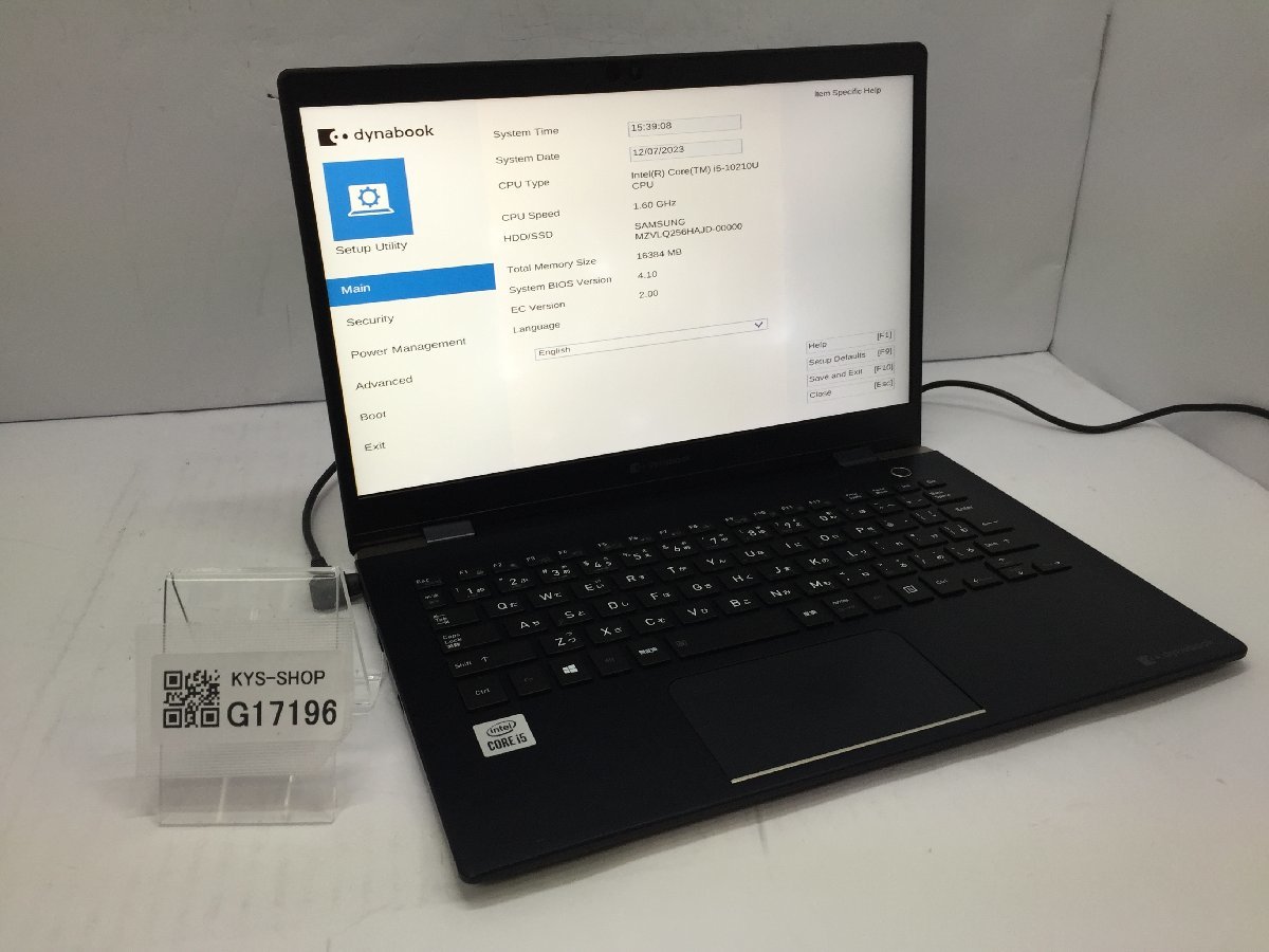 Dynabook A6GKFSF2D511 dynabook G83/FS Core i5 10210U 1.60GHz 8GB