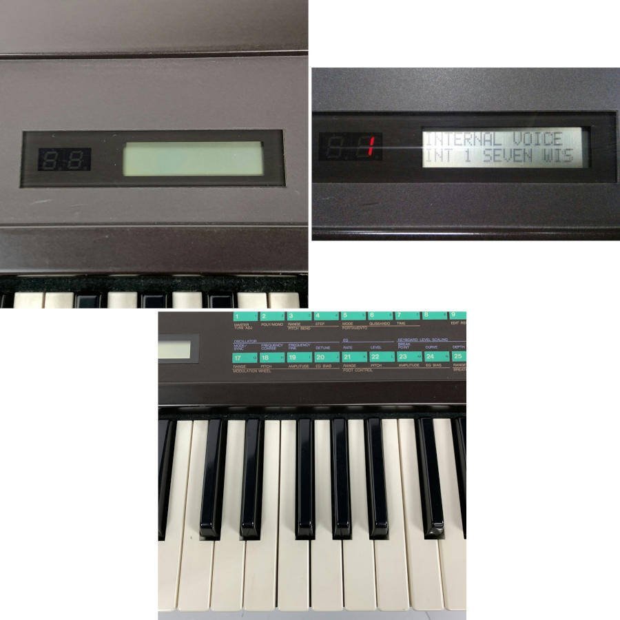 YAMAHA ヤマハ DX-7 シンセサイザー VOICE ROM×2/ハードケース付き