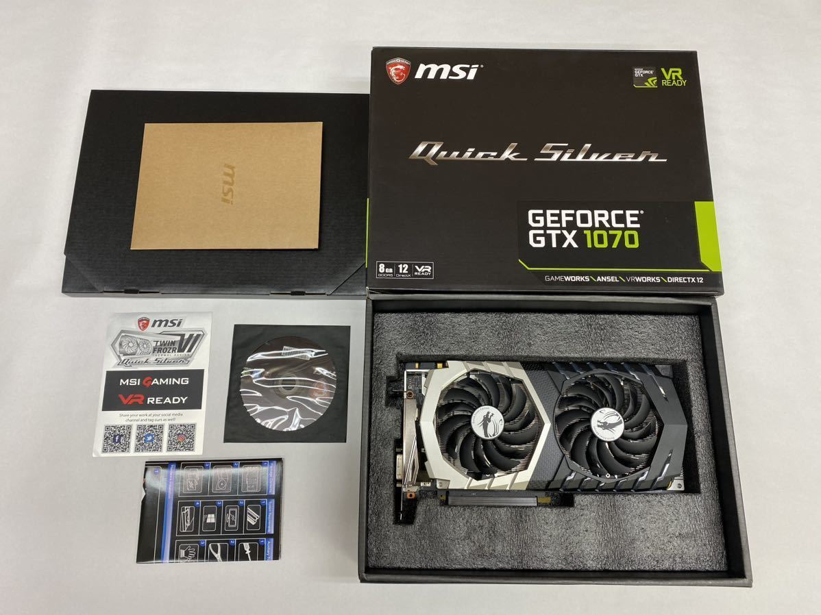 ジャンク品】MSI GeForce GTX 1070 グラフィックボード ゲーミングPC