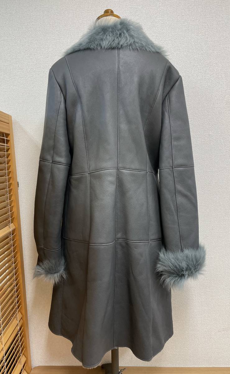 美品◇Otto オットー◇羊革 リアルムートンロングコート レディース 