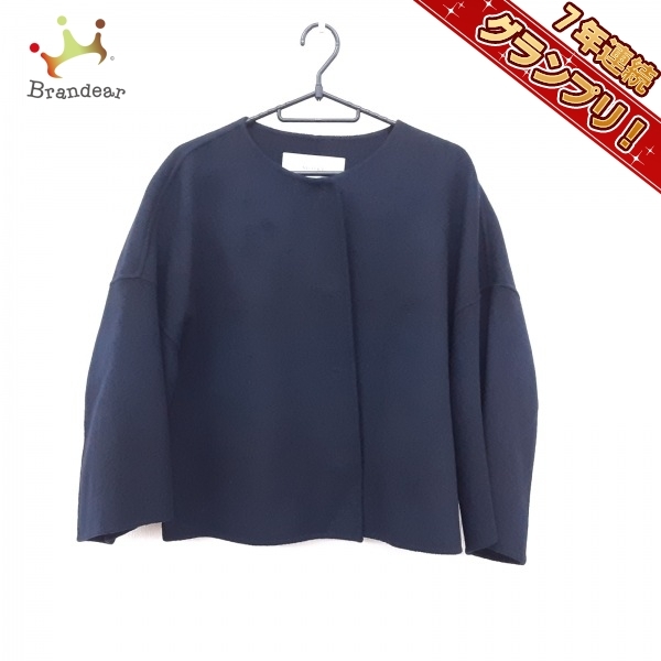 アドーア ADORE サイズ38 M - ダークネイビー レディース 長袖/カシミヤ/ショート丈/冬 美品 コート