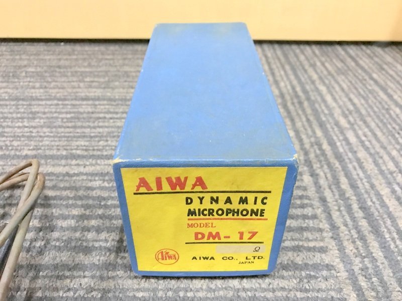 動作未確認】AIWA DM-17 ダイナミック マイクロフォン アイワ 1円