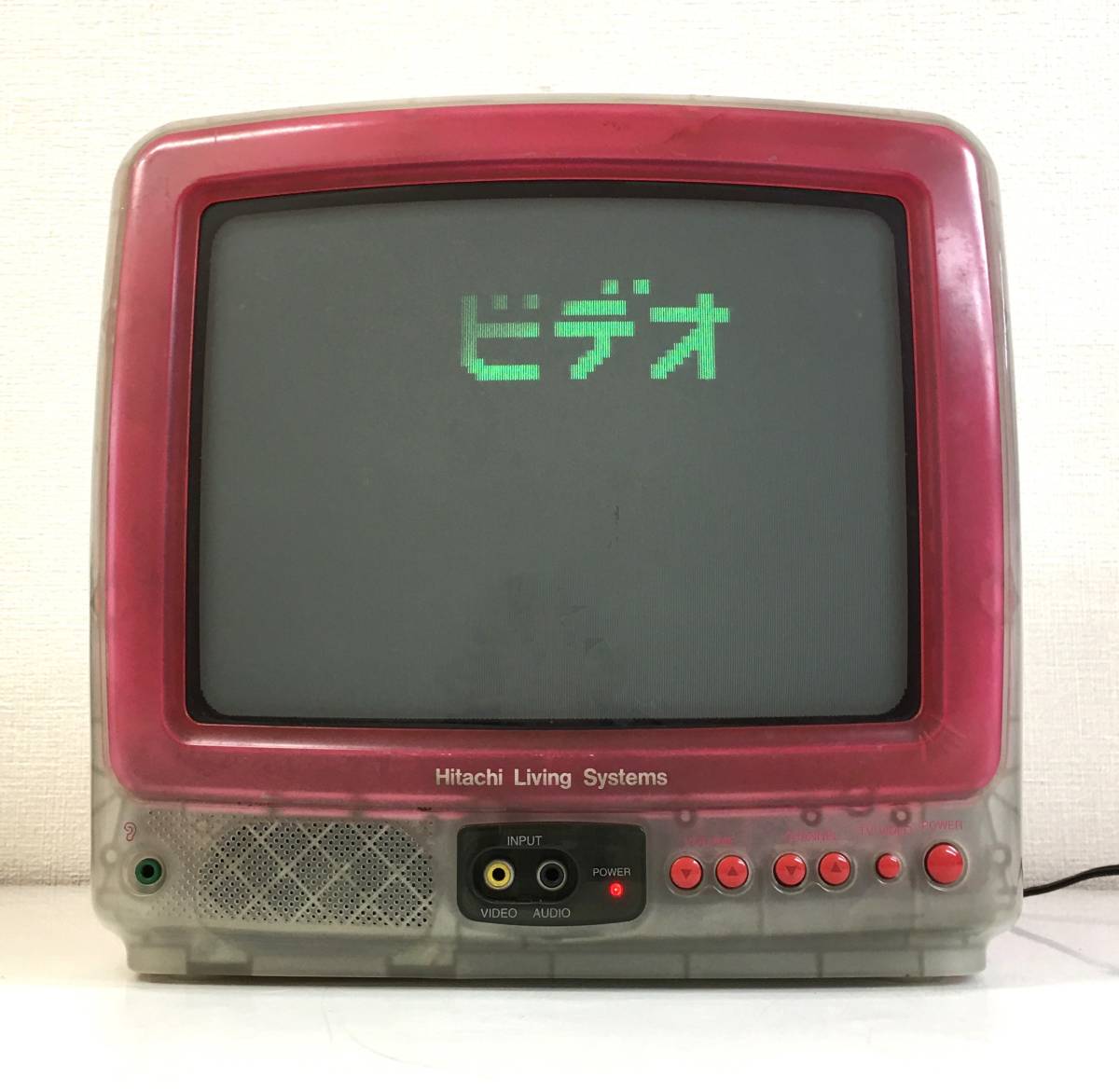 12-17【中古品】HITACHI 日立 ブラウン管 スケルトンカラーテレビ C10-SK1 10型