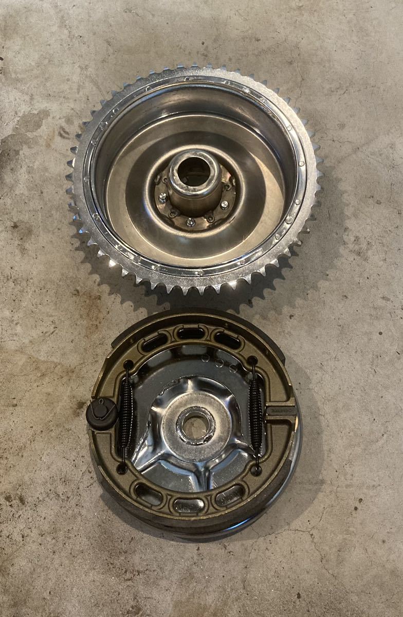 ハーレー 当時物 ナックル パン 純正 メカドラム リア ブレーキ ASSY