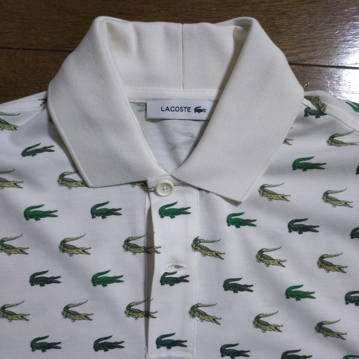 新品　LACOSTE　ラコステ　ワニ柄　ポロシャツ