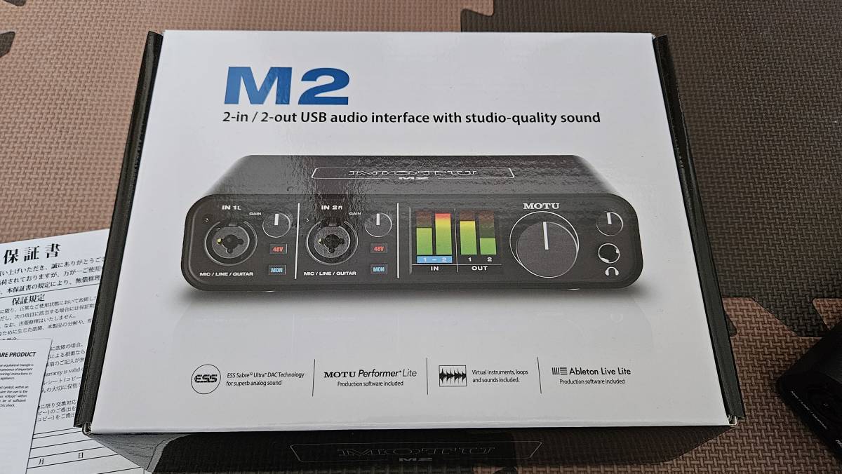 美品・動作確認済み】MOTU M2 オーディオインターフェース 【公式通販】