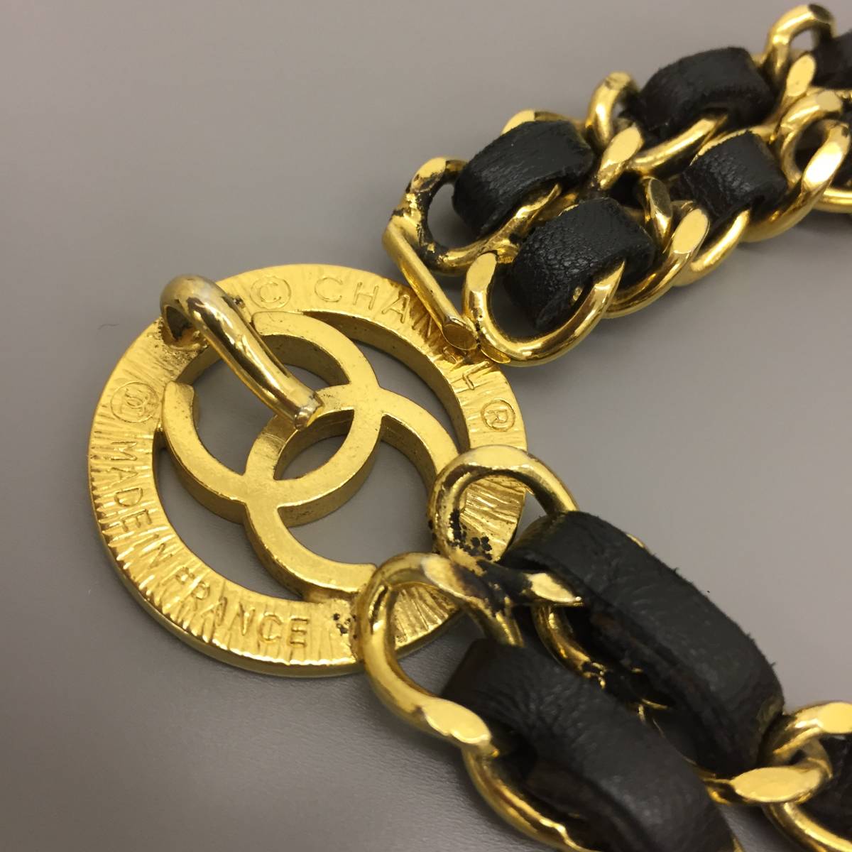 CHANEL ヴィンテージ シャネル ココマーク メダル ダブルチェーン 