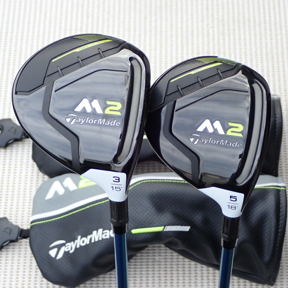 TaylorMade M2 2017ドライバー 、3W、5Wセット ヘッドカバー M2 (2017) 3W/5W Tour AD MD-6 QUATTRO TECH (S) テーラーメイド