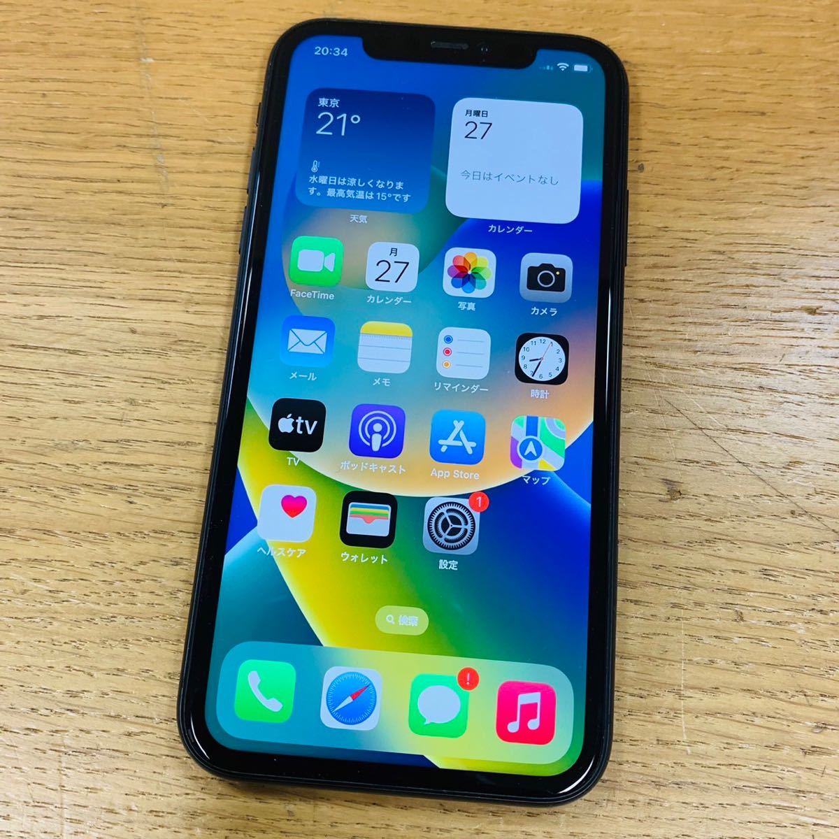 Apple iPhone11 64GB Black A2221 MWLT2J/A SIMフリー 訳あり品 ※説明文要