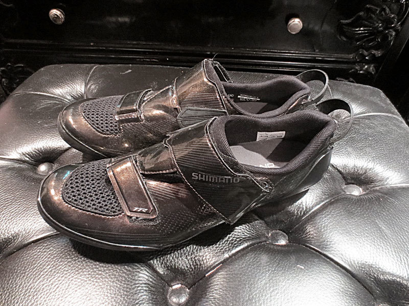 SHIMANO TR9 42.5(26.8cm/US8.7) ブラックパール 中古 エナメル
