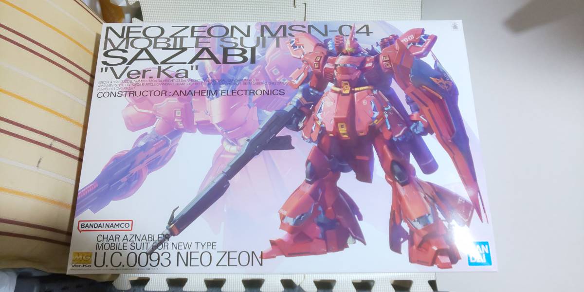 バンダイ　MG　1/100　サザビー　Ver.Ka　MSN-04　新品未開封　機動戦士ガンダム　逆襲のシャア　