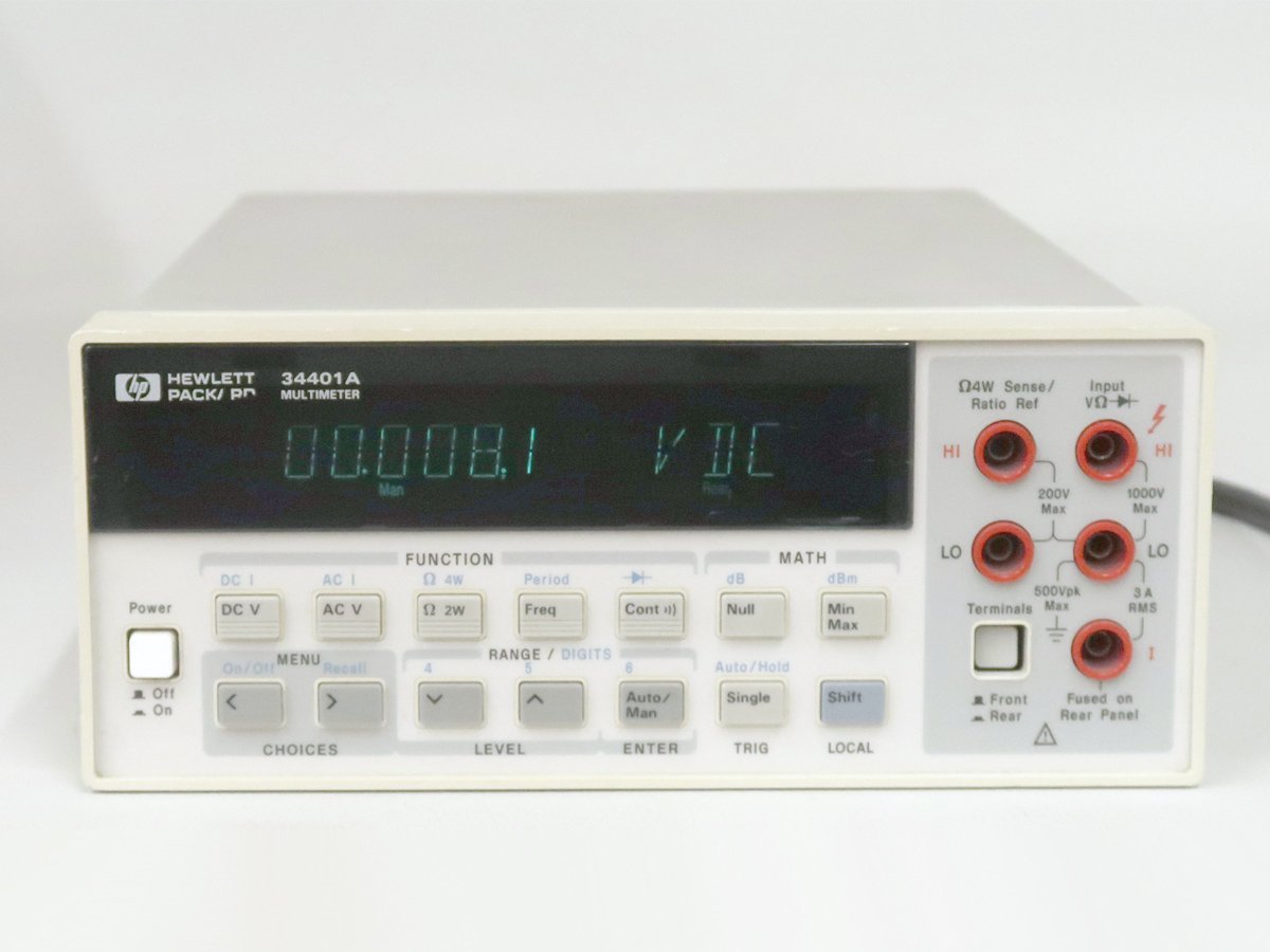 ②KEYSIGHT/HP 34401A 6.5桁 デジタルマルチメーター整備品 HP 【公式