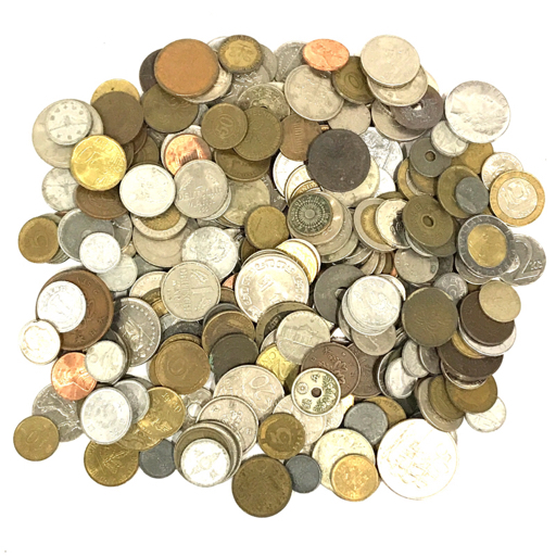 外国硬貨まとめセット 日本 明治 昭和 他 アメリカ スイス イギリス 等 外国 硬貨 古銭