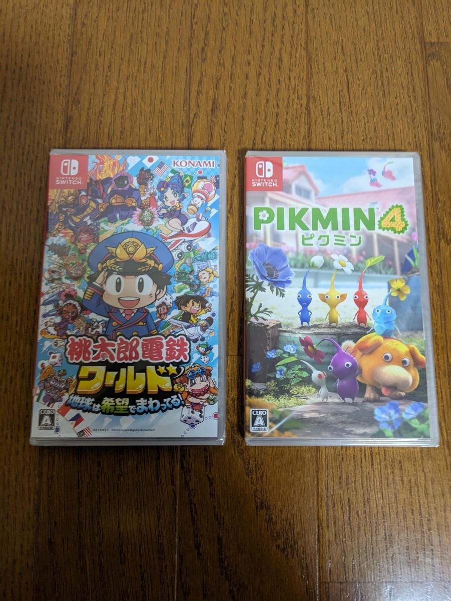 Switch ソフト 3本 スプラトゥーン3 ピクミン4 桃太郎電鉄ワールド 新品未開封】Nintendo Switch ピクミン4 と 桃太郎電鉄ワールドの