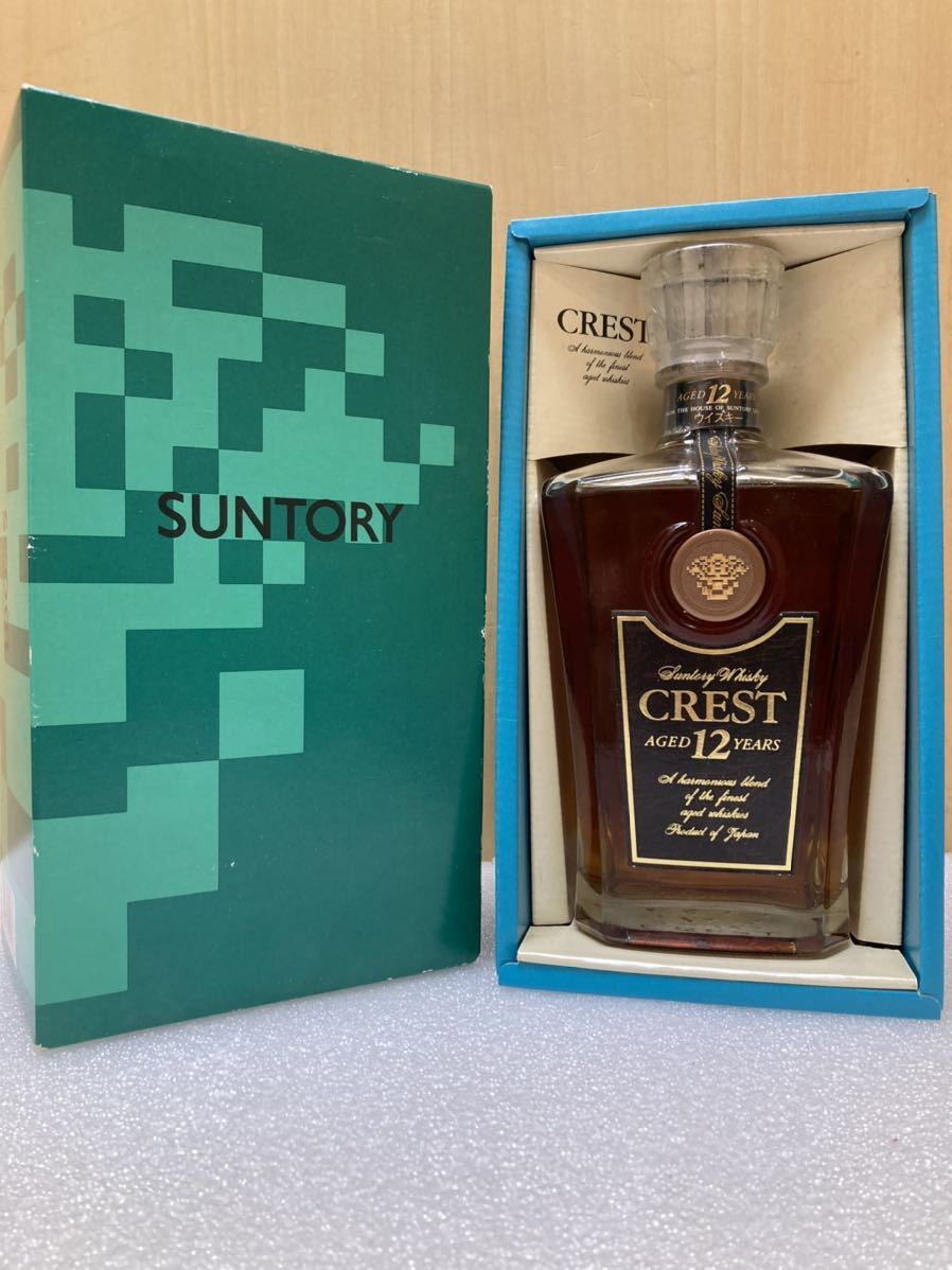 YK8940 未開栓 SUNTORY WHISKY CREST AGED 12 YEARS 43% 700mL