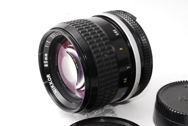 ☆極上美品☆ ニコン NIKON Ai NIKKOR 85mm F2 MF オールドレンズ 