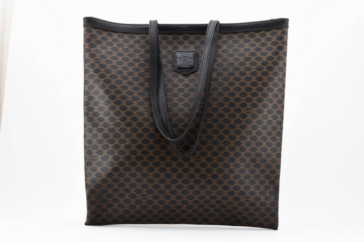 1円〜 美品 CELINE セリーヌ マカダム トートバッグ 黒 【公式通販】