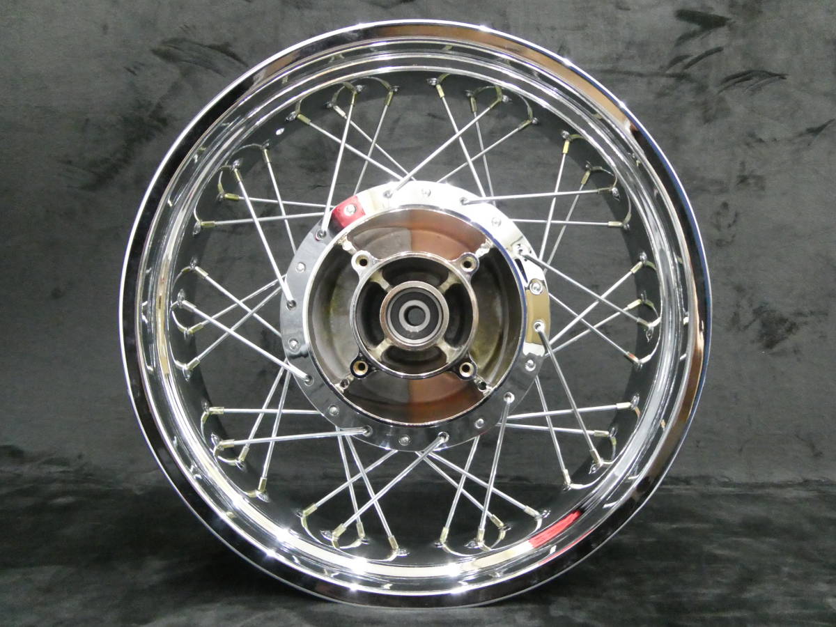 ゼファー400 スポークホイール メッキ /車検対応 前後18インチ RS