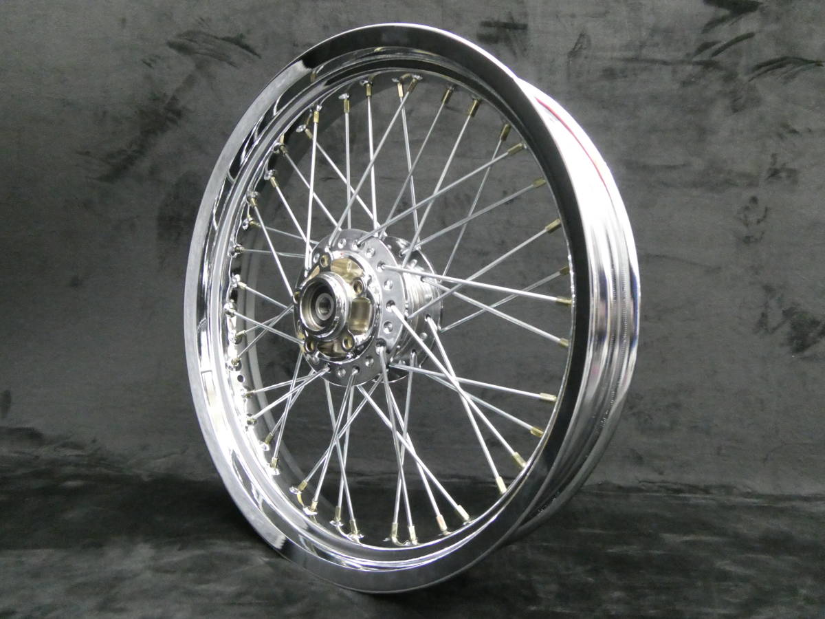 ゼファー400 スポークホイール メッキ /車検対応 前後18インチ RS