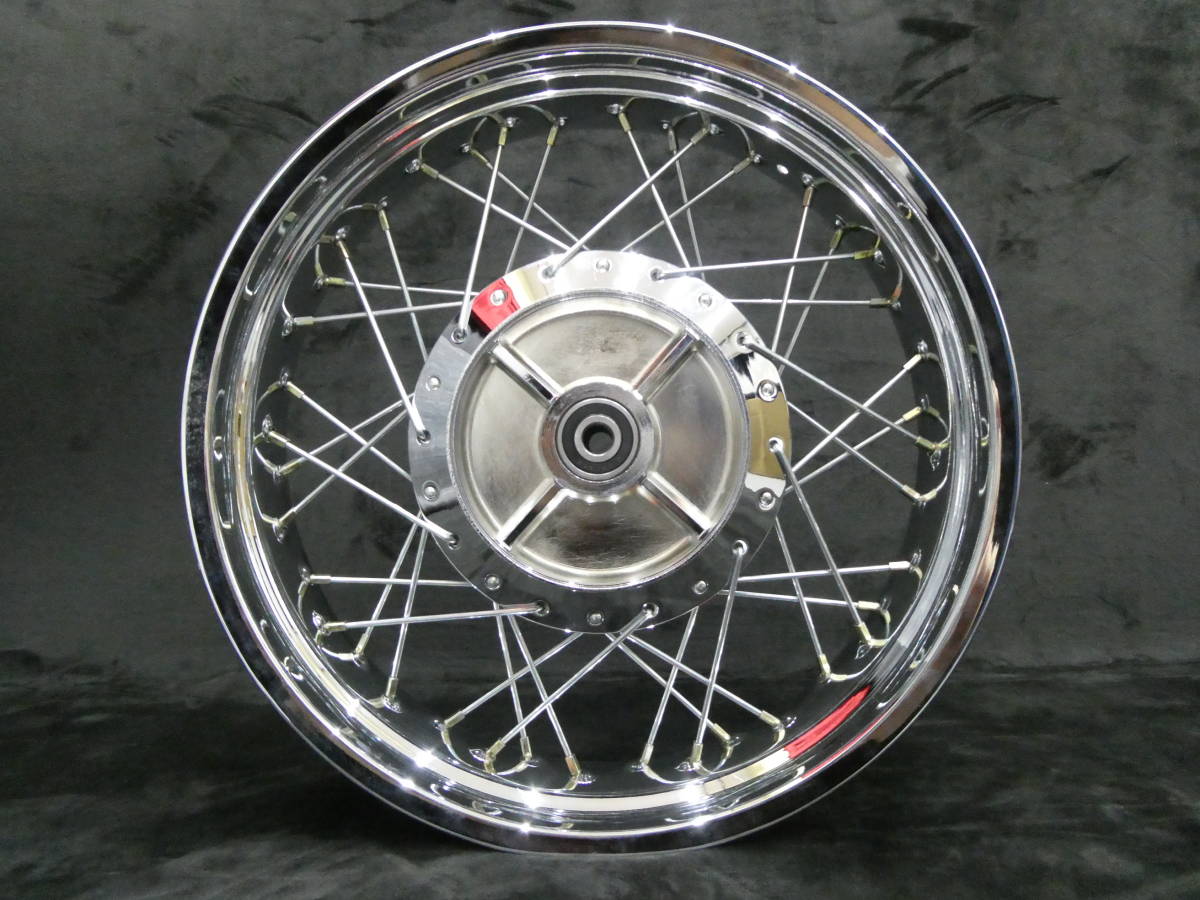 ゼファー400 スポークホイール メッキ /車検対応 前後18インチ RS
