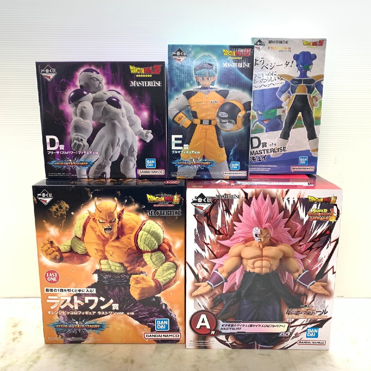 MIN【未使用品】 MSMO 一番くじ ドラゴンボール フィギュア 5個セット 