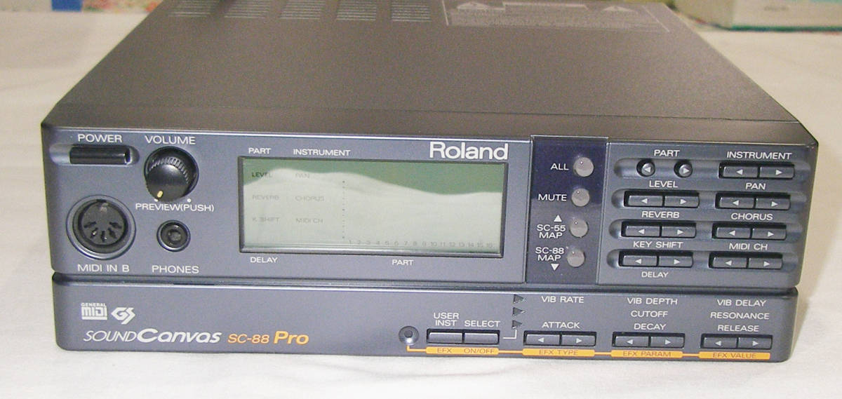 ☆美品☆Roland SC-88PRO (CM-64 SC-55) Sound Canvas☆OK!!☆MADE in 