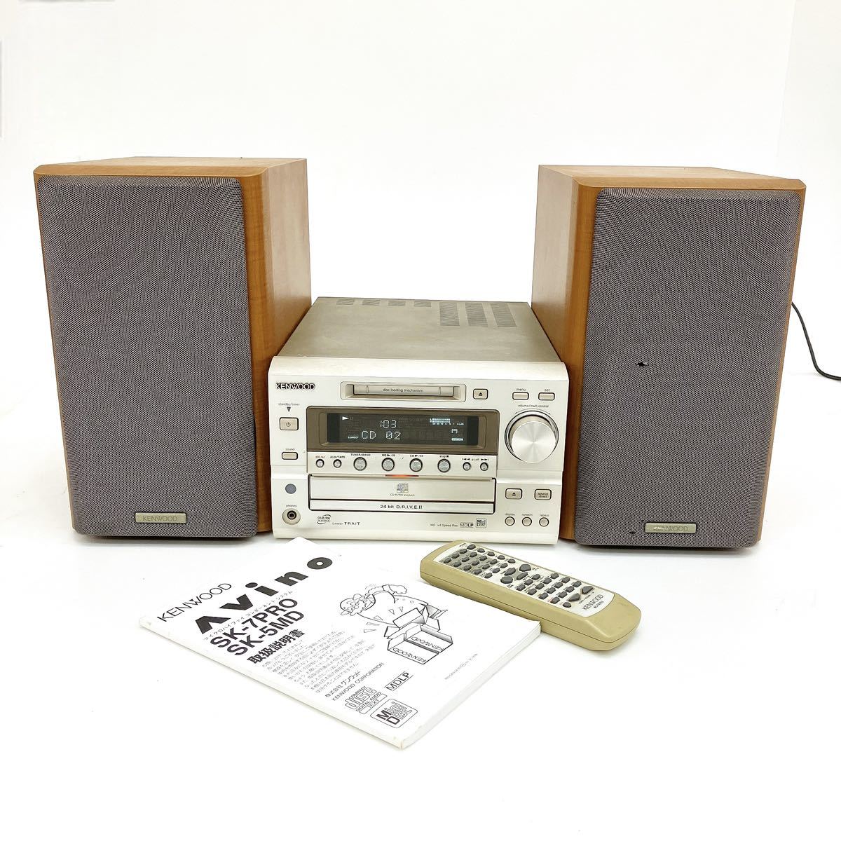 【動作品】KENWOOD MD•CDミニコンポ SK-7PRO 動作品】KENWOOD MD•CDミニコンポ SK-7PRO KENWOOD ミニコンポ SK-7PRO