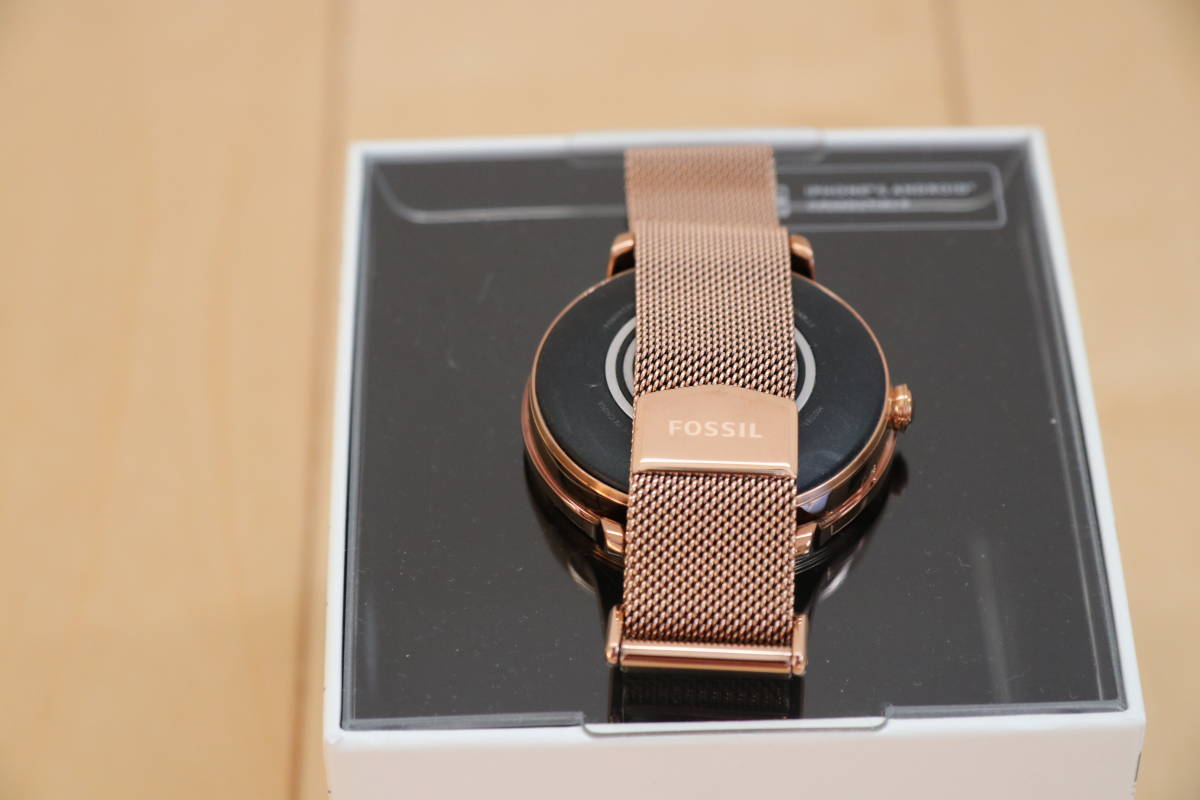 ★Fossil ローズゴールドトーン ステンレススチールメッシュ ジェネレーション5E FTW6068★_4