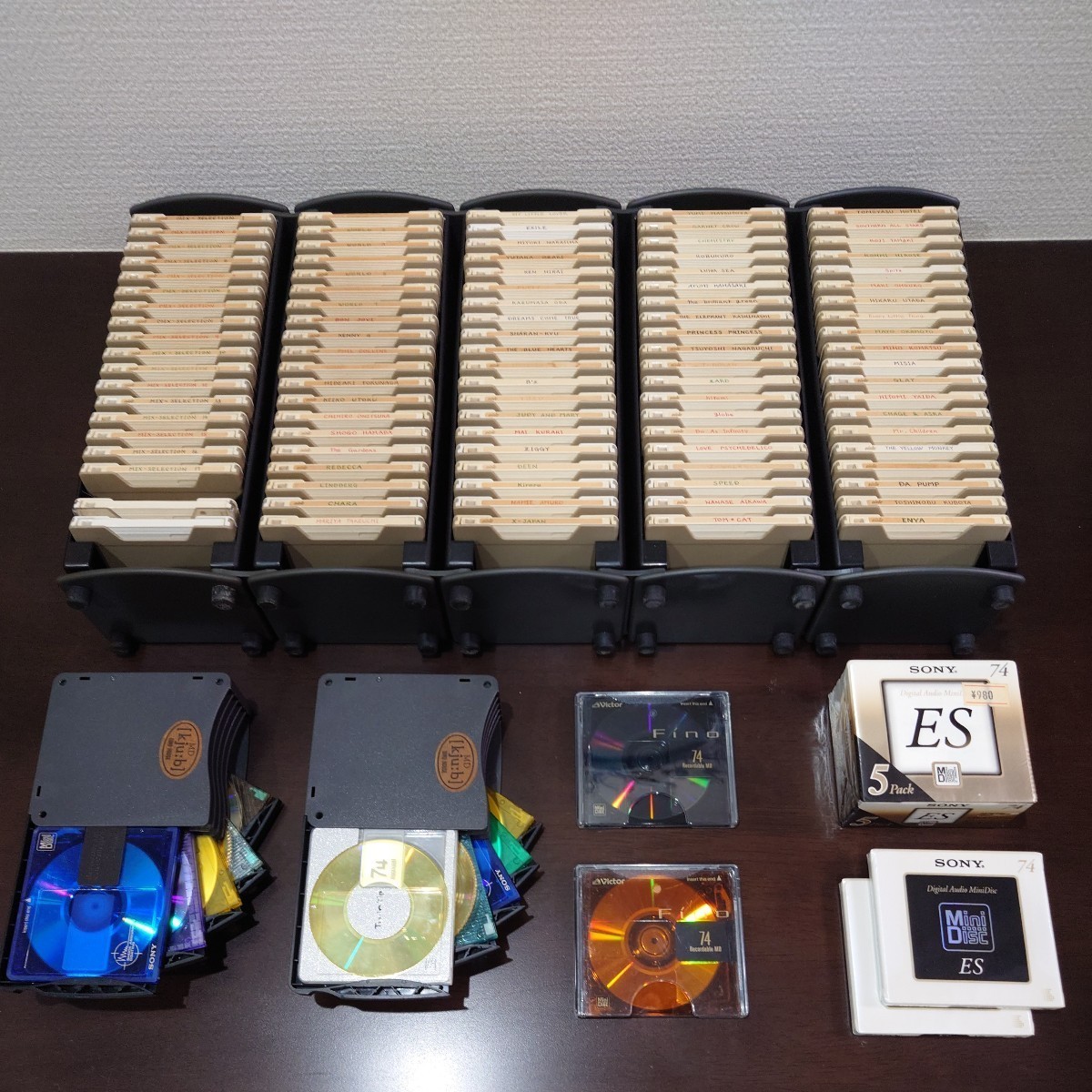 MD ミニディスク 未開封品7枚+中古品111枚_1