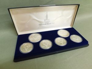 モスクワオリンピック 10ルーブル 銀貨のYahoo!オークション(旧