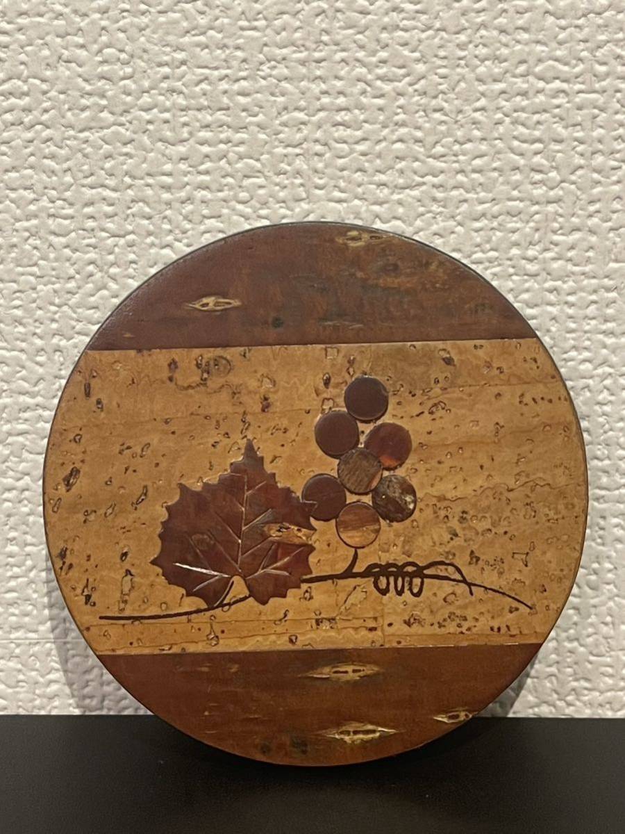 【未使用】桜皮細工 茶道具 茶筒 伝統工芸品 _9