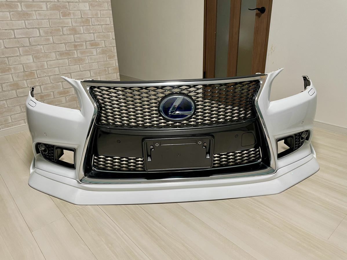 超美品 LS460後期 Fスポーツ フロント バンパー エアロ フォグユニット 
