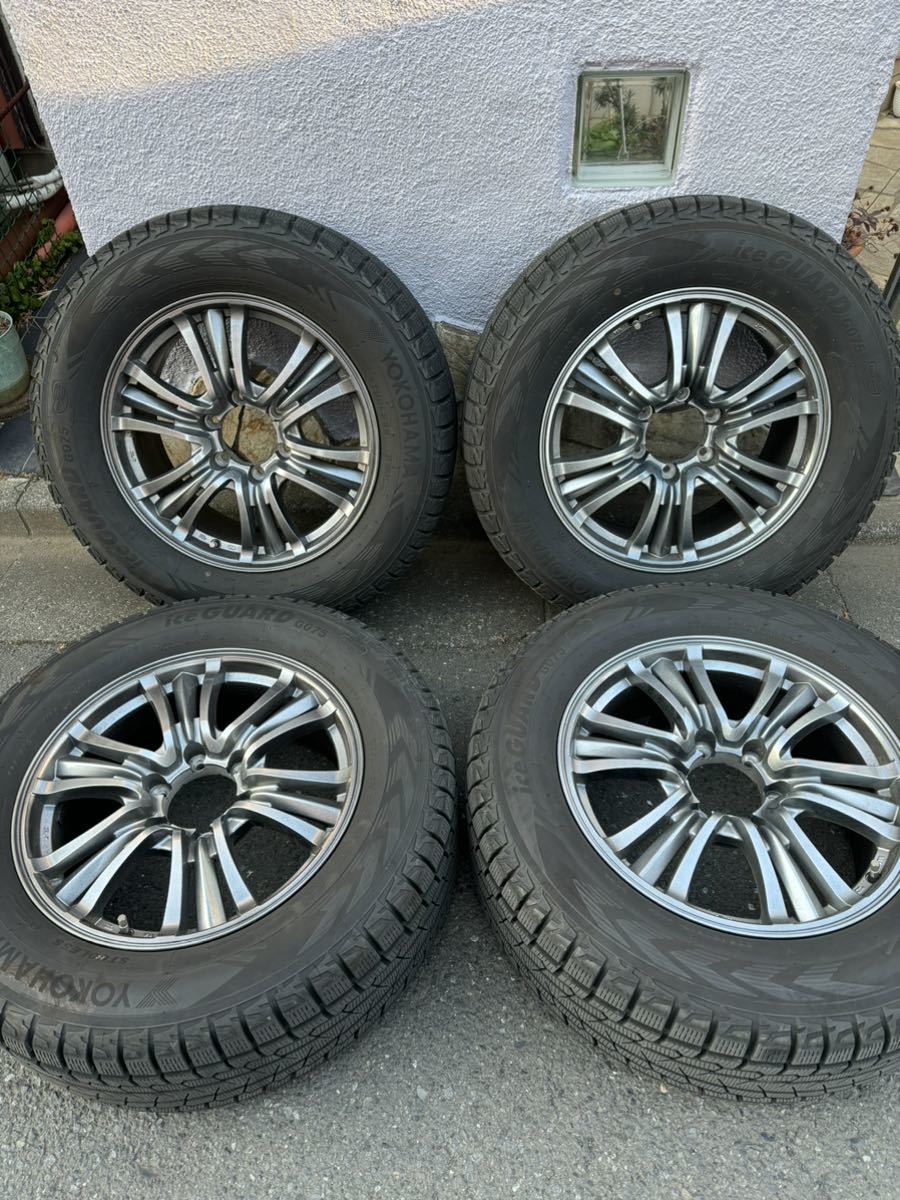 美品！バリ山！スタッドレスタイヤ&ホイール4本セット265/60R18アイス  