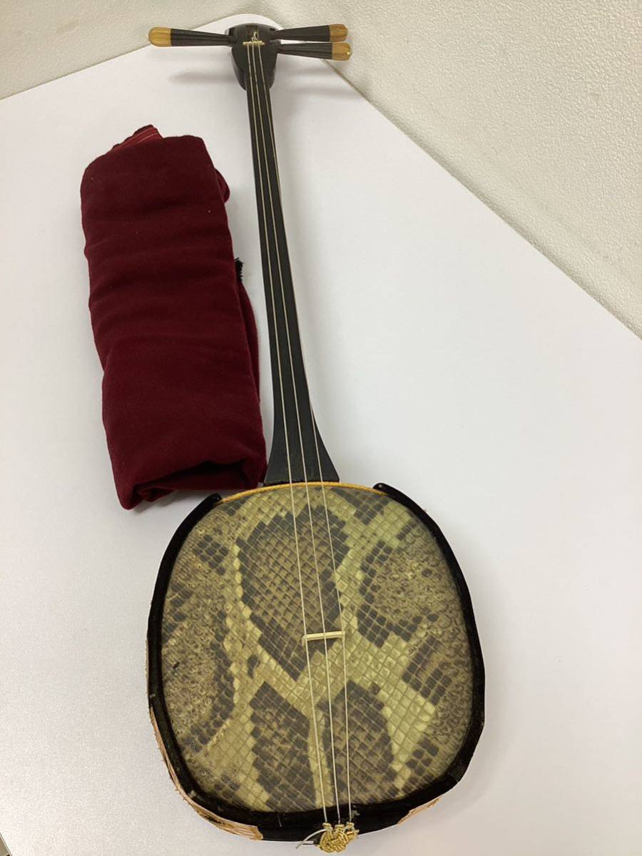 沖縄三線 三味線 和楽器 琉球楽器 弦楽器 人工皮 ヘビ合皮 民謡 収納袋