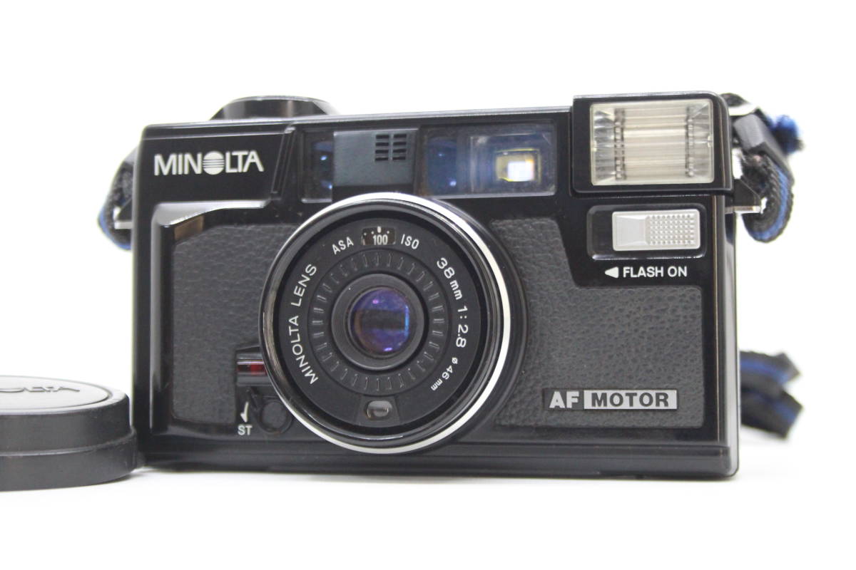 ★良品★MINOLTA ミノルタ HI-MATIC AF2-MD 38mm F2.8人気の単集点搭載コンパクトフィルムカメラ！ 希少な動作品！ #0211_1