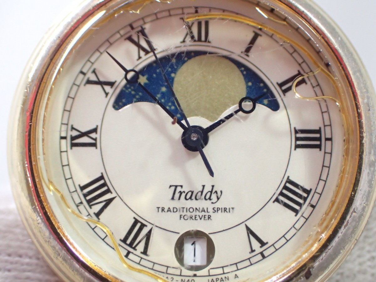 希少・稼働品 カシオ Traddy MV-605 ムーンフェイズ レトロ 腕時計 m2128 / CASIO カシオ Traddy TRADITIONAL SPRIT FOREVER LV-614