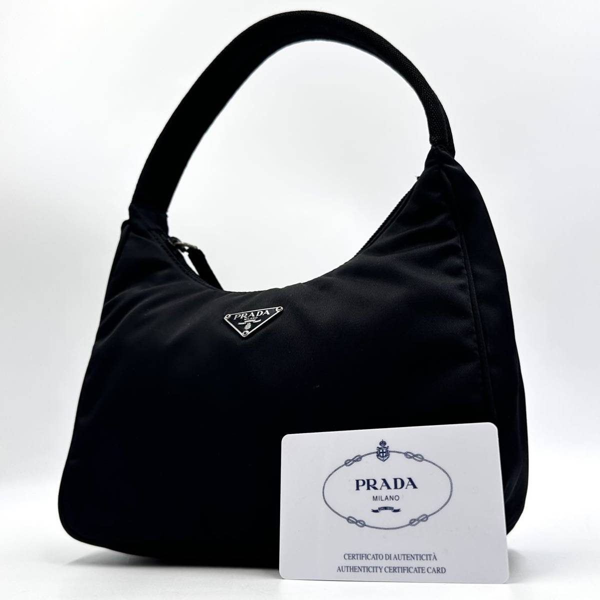 1518【極美品】PRADA プラダ ハンドバッグ アクセサリーポーチ 手提げ