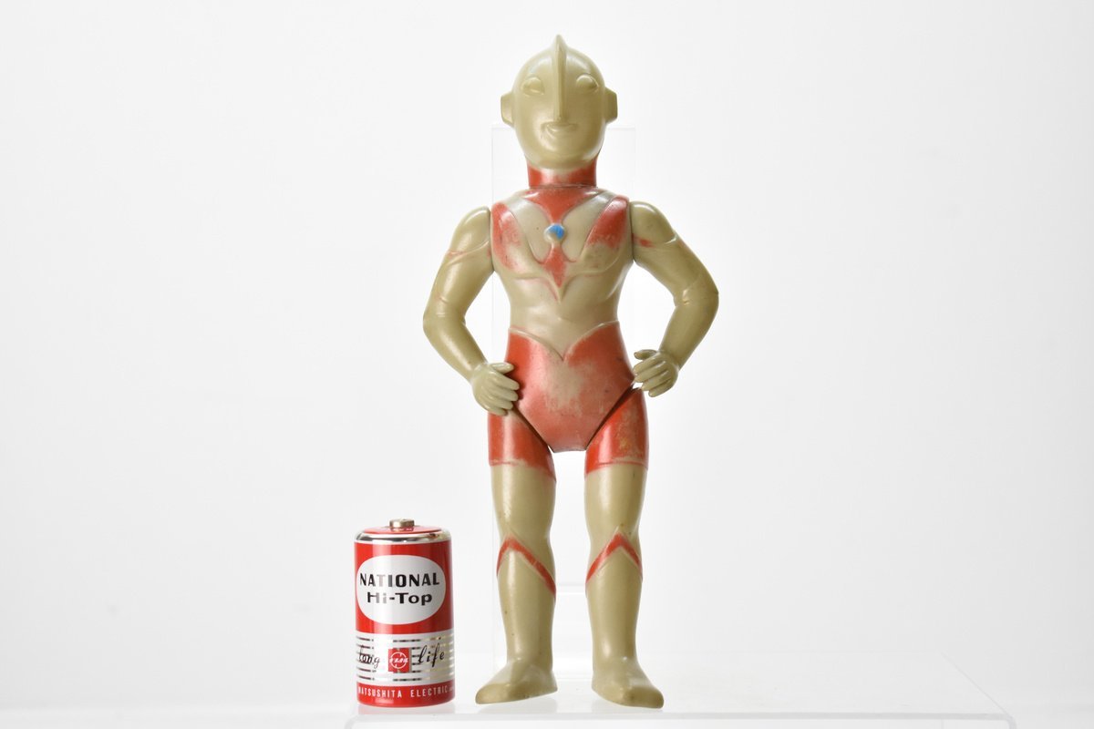 当時ものマルサン製「ウルトラマン」スタンダードサイズの希少ソフビフィギュア 希少 マルサン 初期 ウルトラマン ソフビ 人形 約22cm [SAN][円谷プロ