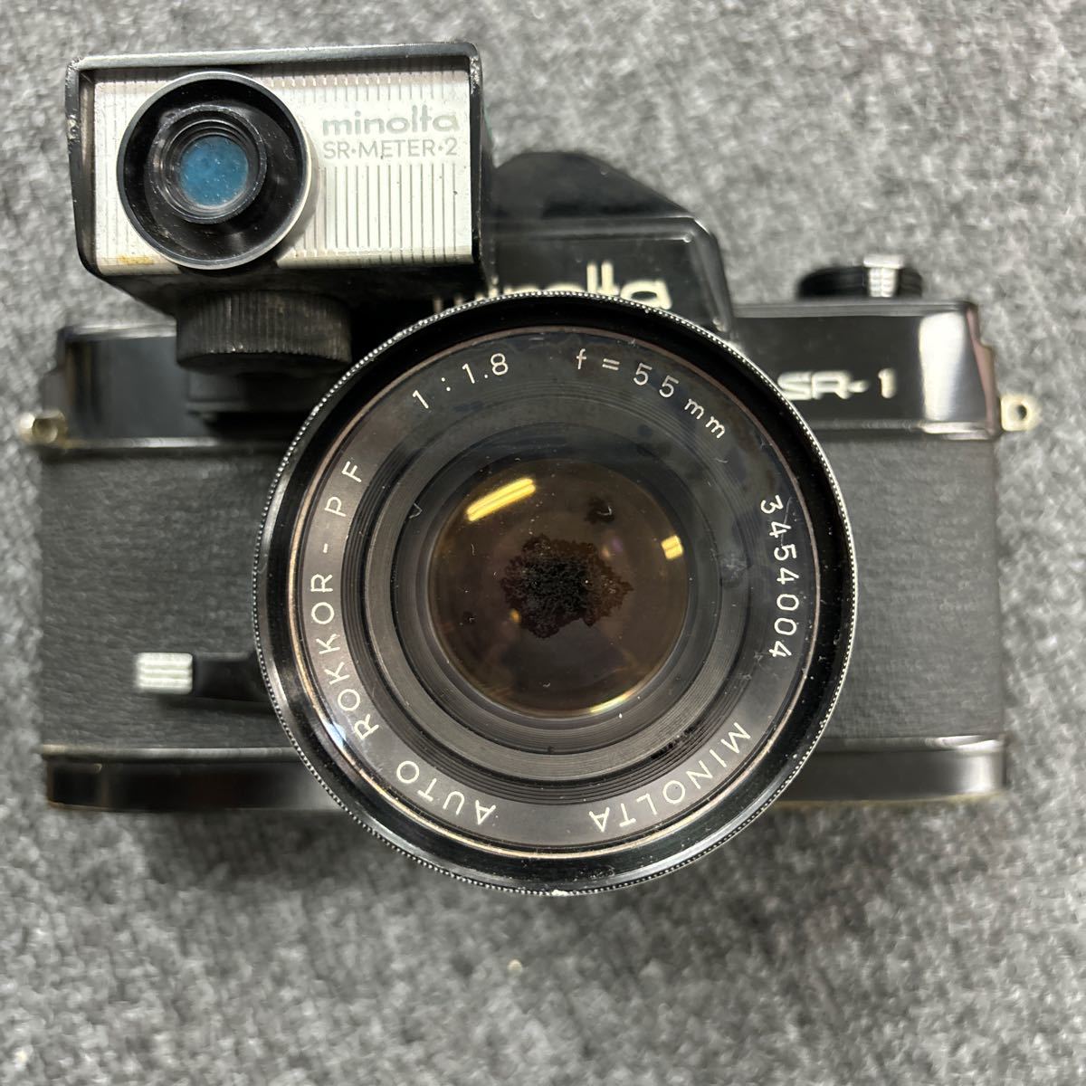 G2 MINOLTAミノルタ SR-1 ボディ ブラック AUTO ROKKOR-PF 55mm F1.8