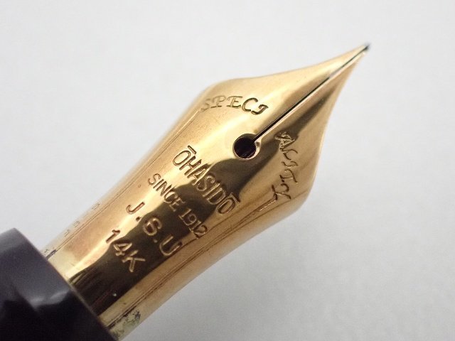 大橋堂/OHASIDO ハンドメイド万年筆 ペン先14K EF 胴軸18K使用