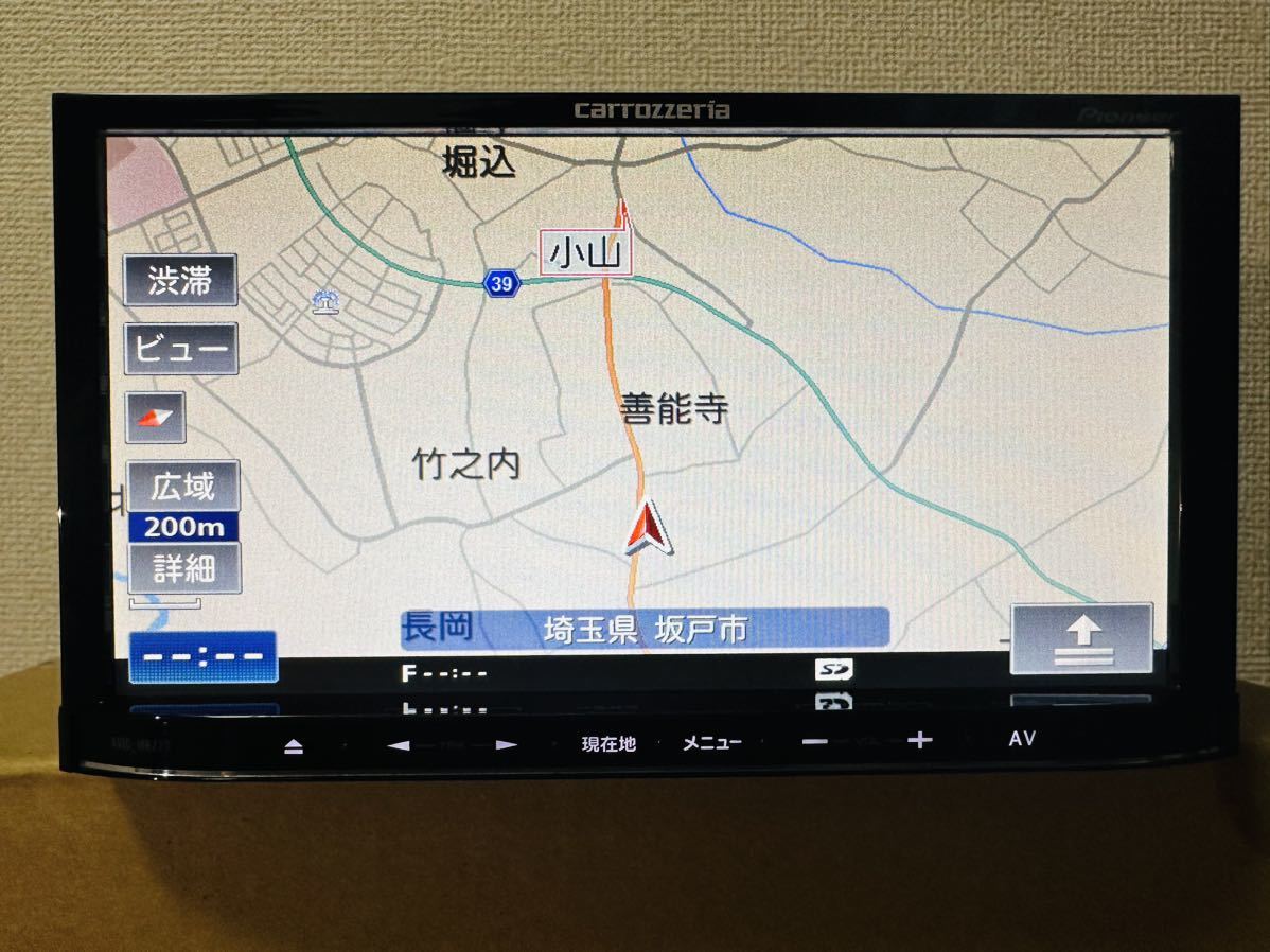 カロッツェリア メモリーナビ 楽ナビ AVIC-MRZ77 地図2012 DVD CD ワンセグTV SD Bluetooth_2