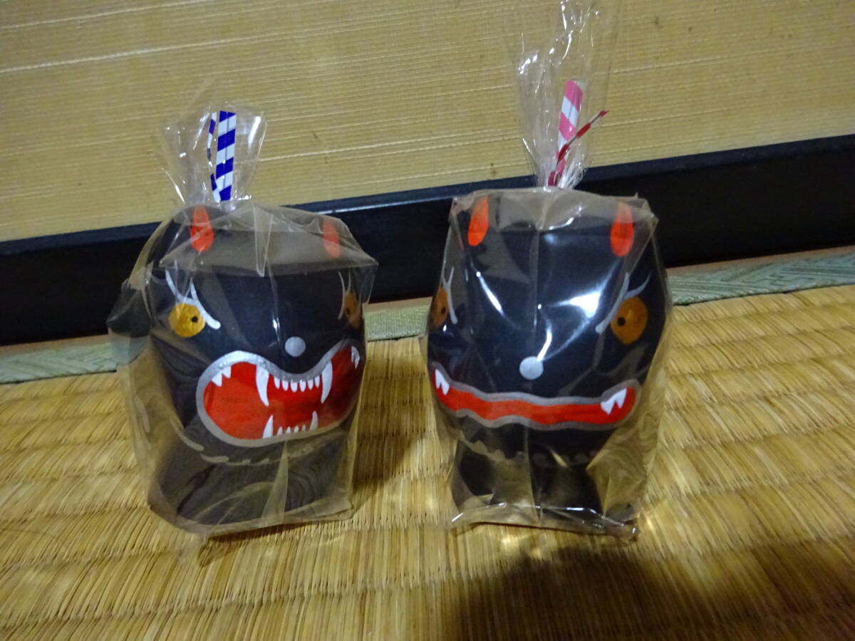 ニホンオオカミ 張り子 阿吽 三峯神社 狼 大神 秩父 両神 三峰山 張子