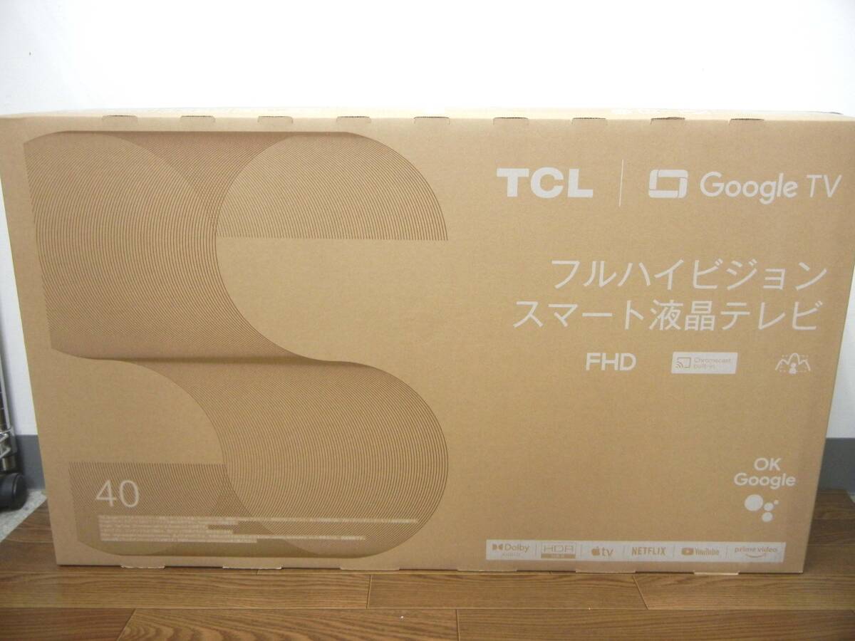 10154 新品 未開封 TCL 40型 FHDスマートテレビ 40S5400 YouTube Netflix AppleTV Google TV Disney+ 引取限定_1