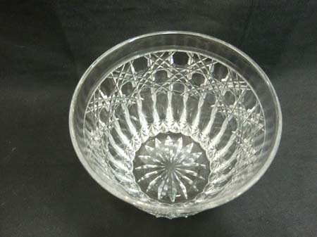 カガミクリスタル 江戸切子 ロックグラス 高さ8.9×口径8.3cm 伝統工芸士 鍋谷淳一作 共箱 美品中古 ■_3